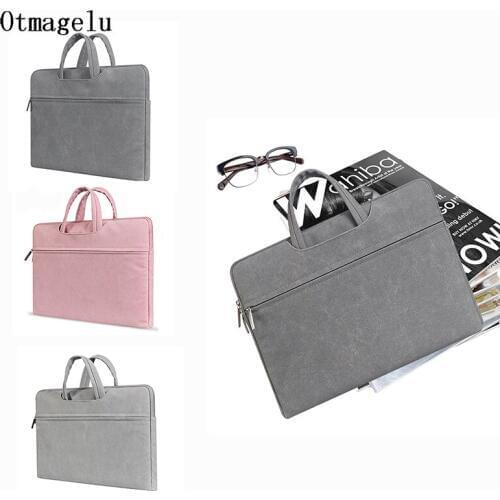 Laptop Bag Sleeve 11 12 13.3 14 15 15.6 Inch Notebook Bag For Macbook Air Pro Laptop Sleeve Case Briefcase Handbag For Women Men