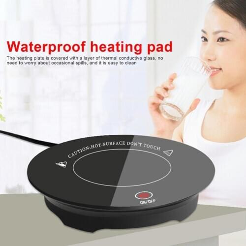 15W Smart Coffee Warmer Ultra-thin USB Heating Coaster Mug Heater For Desk