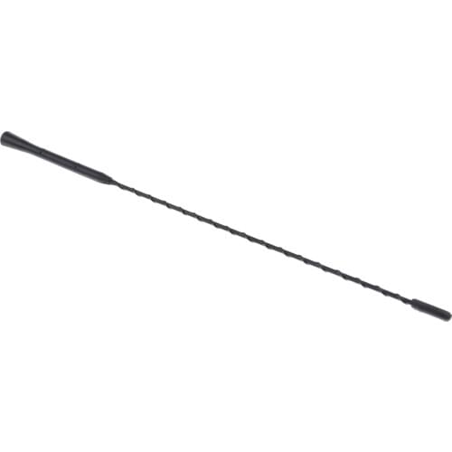 Universal Car Black Screw-on AM/FM Signal Radio Antenna Aerial Mast 16 Inch