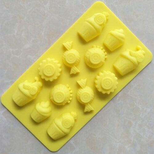 Currently Available Wholesale Different Graphics Silicone Chocolate Mold Homemade Ice Cubes Mould