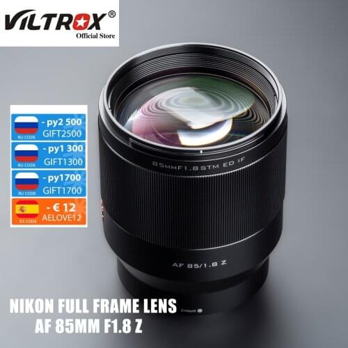 Viltrox 85mm F1.8 Z Mount Auto Focus Full Frame Fixed Portrait Lens COSCO Lens for Nikon Z Mount Camera Z5 Z50 Z6 Z7