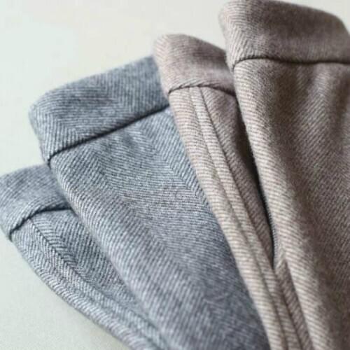 2020 Winter Herringbone Woolen Harem Pants Womens High Waist Loose Pants Female Suit Pants Office Lady Capris Trousers Women