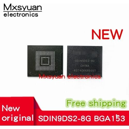1PCS~10PCS/LOT SDIN9DS2-8G BGA153Ball EMMC 8GB Mobilephone Memory New original and Second-hand Soldered Balls Tested OK