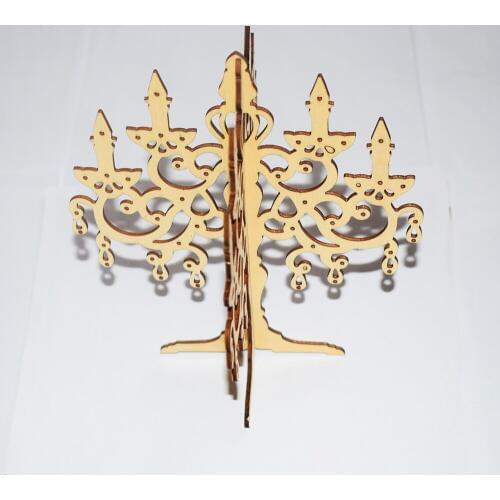 Yuanmbm1pcs 172x148 3D Wooden Christmas tree puzzles/desk decoration Model/baby toys for children gift/diy Toy Accessories/es036