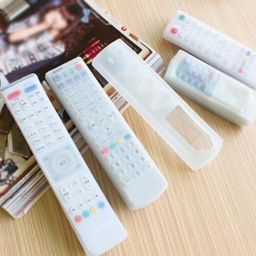 1 Piece Transparent Dust Protect Protective Storage Bag Portable Silicone Air Condition Control Case TV Remote Control Cover