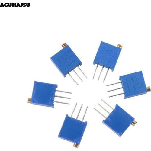 10pcs 3296W 1k 2k 5k 10k 20k 50k 100k 200k 500k 1M 1ohm Trim Pot Trimmer Potentiometer Type For Arduino