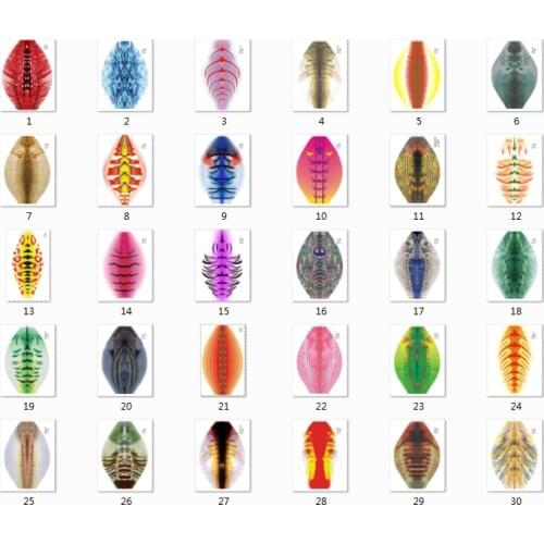 150pcs squid jigs,squid hooks ,cloth,farbic .30pcs different designs. size 1.5#--size 3.5