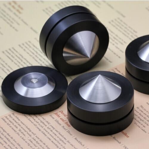 39mm Adjustable Height Stainless Steel Speaker Shockproof Spike Amplifier Isolation Stand Feet Holder Damping Nail Base Pad