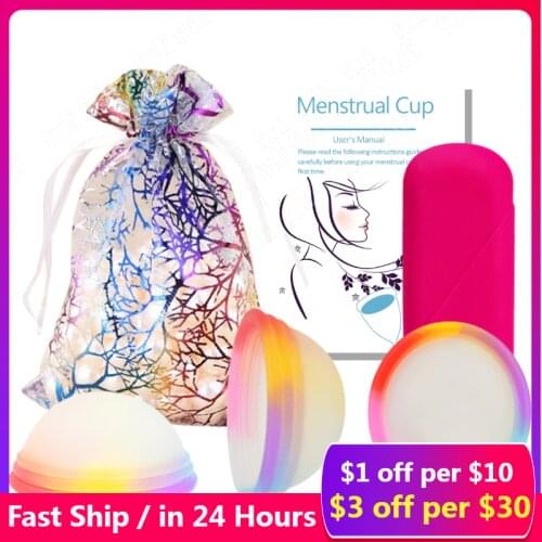4pcs/set Reusable Disc Flat-fit Design Menstrual Cup With Extra-Thin Sterilizing Silicone Menstrual Disk Tampon/ Pad Alternative