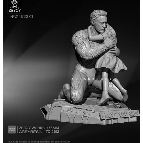 75mm Resin Figure Kits Resin Soldier self-assembled TD-2192