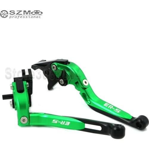 For KAWASAKI ER-5 ER5 2004-2005 Aluminum Motorcycle Folding Extendable Adjustable Brakes Clutch Levers Motor Parts