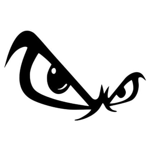 No Fear Car Sticker Bad Boy Eyes Eye Decal Waterproof Auto Decoration PVC for Skate Bmx Snowboard Surf Scooter,17cm*10cm