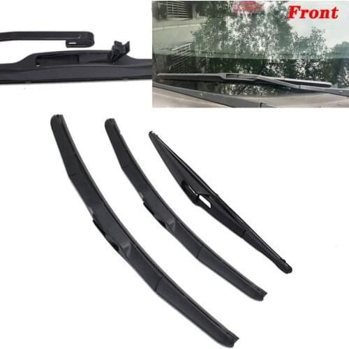 Car Front & Rear Wiper Blades Set For NISSAN Pathfinder R52 2013-2019 Windshield Windscreen Wiper blade