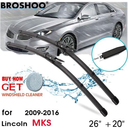 Car Wiper Blade Front Window Windscreen Windshield Wipers Blades Pinch Tab Auto Accessories for Lincoln MKS 26"+20" 2009-2016