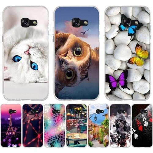 For Coque Samsung Galaxy A3 2017 Case Cover A320 A320F Soft Silicone Painting Back Protective For Fundas Samsung A3 2017 Case