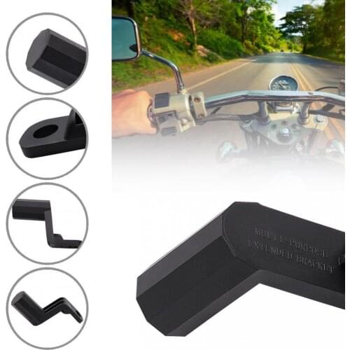 Black Sturdy High Durability Rearview Mirror Bracket Universal for ATV