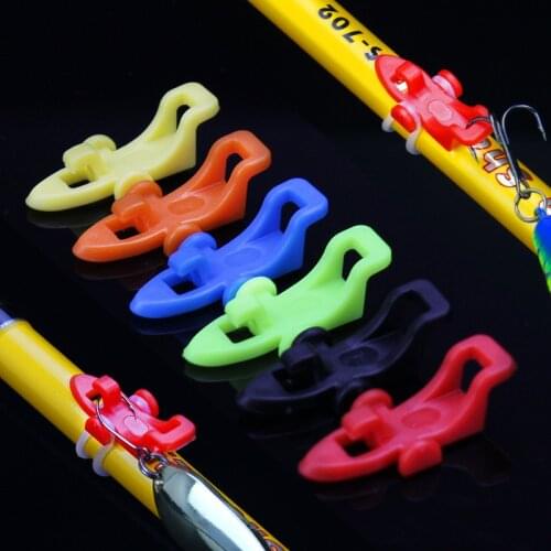 Fishing Hook Keeper Fishing Lure Bait Holder Fixed Jig Hooks Safe Keeper for Fishing Rod Pole Fishing Tools Fishing Accessories