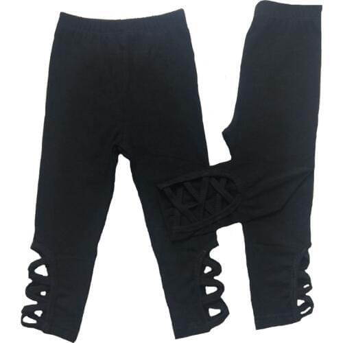 Hollow cross Baby Girl Icing Leggings Ruffle Pants For Children Holiday Boutique Clothing Trousers