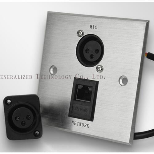 2019 New Multimedia Desktop Socket/Aluminum panel, multi-function socket,with MIC/VGA,use for Hotel/officer free shipping