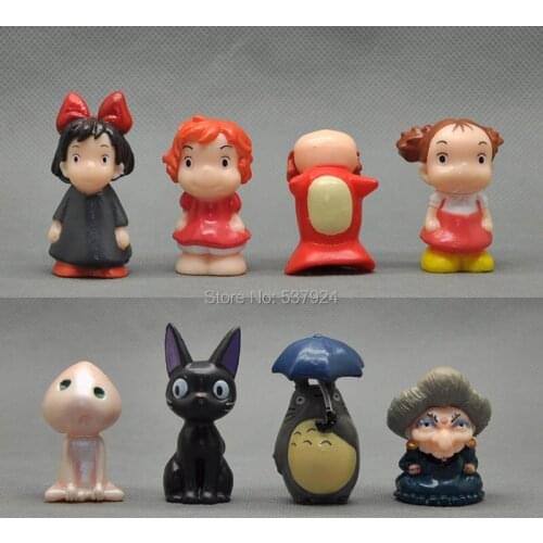 New 80Pcs My Neighbor Totoro 1.4-2" 3.5-5CM PVC Action Figure