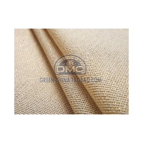 New arrival linen metallic aida 14ct cross stitch fabric aida coth canvas DIY handmade needlework sewing