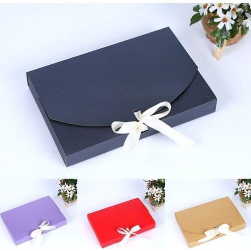 Kraft Paper Cardboard Envelope Bag Scarf Clothes Packaging Storage Box Wedding Packaging Box Photo Postcard Envelope Gift Box