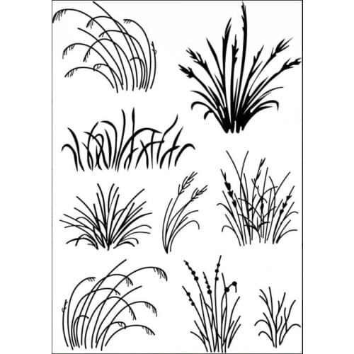 Weeds Transparent Clear Stamps for DIY Scrapbooking/Card Making/Kids Christmas Fun Decoration Supplies ST0015