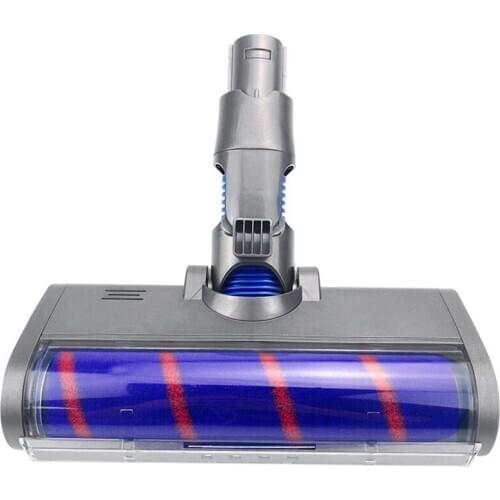 Fluffy Floor Head Roller Brush for Dysons V6 A/B-Type Vacuum Cleaners Parts Rotatable Brush Tool with Led Lights