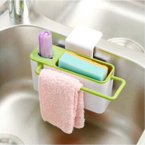 Self Draining Sink Tidy Sink Aid Caddy Organizer Brush Sponge Cleaning Cloth Holder Tidy kitchen draining rack dishs 9