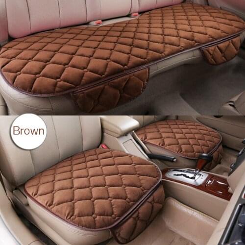 Linen Fabric Car Seat Cover Four Seasons Front Rear Flax Cushion Breathable Protector Mat Pad Auto accessories Universal Size