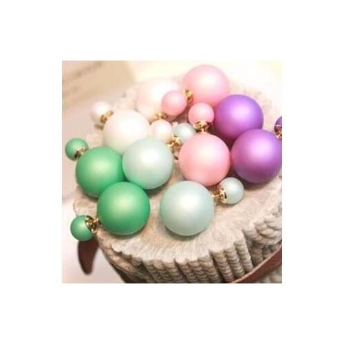 2019 hot European and American fashion retro simple imitation pearl earrings exaggerated the size of the female Free Shipping