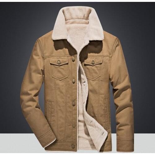 Winter Coat Men Casual Cotton Warm Jacket with A Fleece and Thickening Coat for Men