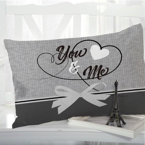1pc Pillow cover Pillow case Bedding Pillowcase Pillow covers decorative for home 3D HD Print Simple Bowknot LOVE