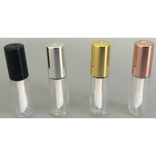 100 Pieces 1.2ML Empty Transparent PE Lip Gloss Tubes Plastic Lip Balm Tube Lipstick Mini Sample Cosmetic Container
