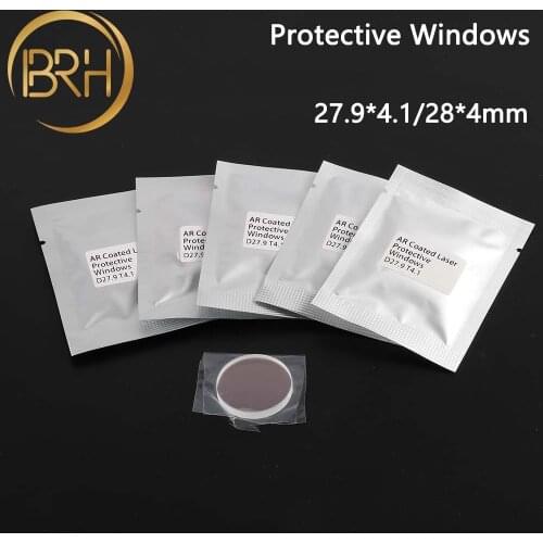 100pcs/Lot Raytools Fiber Laser Protective Lens/Glass 28*4/27.9*4.1mm For 0-2000W Raytools Bodor Fiber Laser Cutting