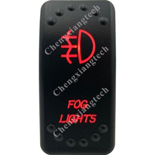 12V 20A / 24V 10A Dual Red Led 5P On Off SPST Rocker Switch Fog Lights Waterproof for Car Boat Truck Circuit Breaker