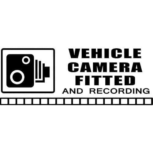 15*5.6cm REVERSE Warning Stickers CCTV Video Camera Recording Car Vehicle Window Sign Vinyl Decals Car Accessories