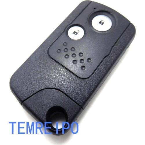 2 button remote smare key case shell for Honda Civic Accord CR-V Odyssey with emergency key