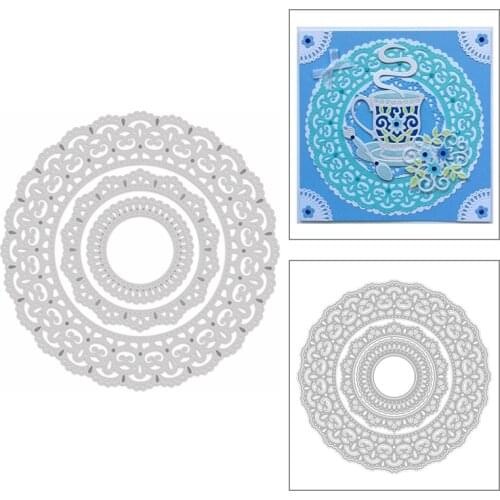 2020 New Circle Metal Cutting Dies Layered and Nesting Die Paper Cut Scrapbooking For Crafts Greeting Card Making No Stamps Sets