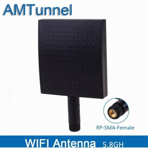 5.8GHz WiFi antenna 5GHz Router antenna 12dBi Outdoor Panel Antenna 5150-5825MHz RP-SMA female Connector wireless antenna