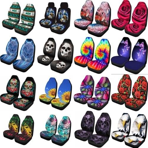 AIMAAOseat coverscar seat covers custom printed universal front seat protectors seat accessories seat cushion kit