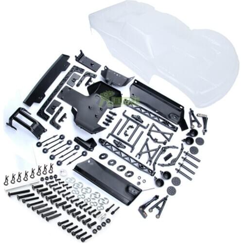 Car Shell Body Upgrade Kit for Terminator Set A (Transparent) Fit for 1/5 HPI ROVAN KM BAJA 5T