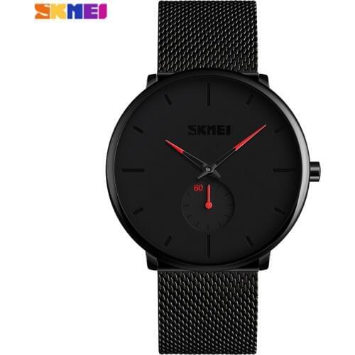 SKMEI Brand Simple MenStudents Watch Waterproof Stainless Steel Men Wristwatch Fashion Male Business Watches Relogio Masculino