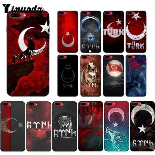 Yinuoda Flag Turkey Istanbul Antalya mustafa Wolf Phone Cover for Apple iPhone 8 7 6 6S Plus X XS MAX 5 5S SE XR Mobile Cases