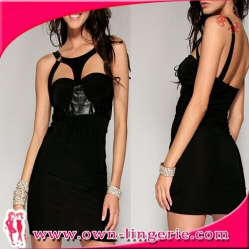 Black open bust women babydoll clubdress half cup ladies babydoll lingerie free shipping