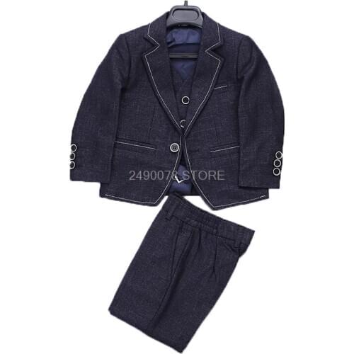 Kids Prom Suits Black Wedding Suits for Boys Tuxedo Children Clothing Set Boy Formal Costume Formal Boys suit for weddings