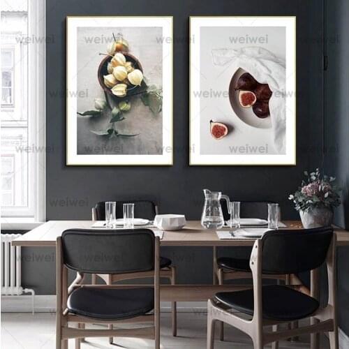 Fruit Vegetable Food and Drink Canvas Painting Kitchen Poster Print Wall Art Decoration Picture Dinging Room Restaurant Decor
