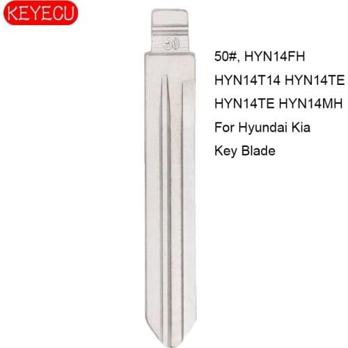 KEYECU 10PCS/lot KEYDIY Universal Remotes Flip Blade 50#, HYN14FH HYN14T14 HYN14TE HYN14TE HYN14MH for Hyundai, Kia