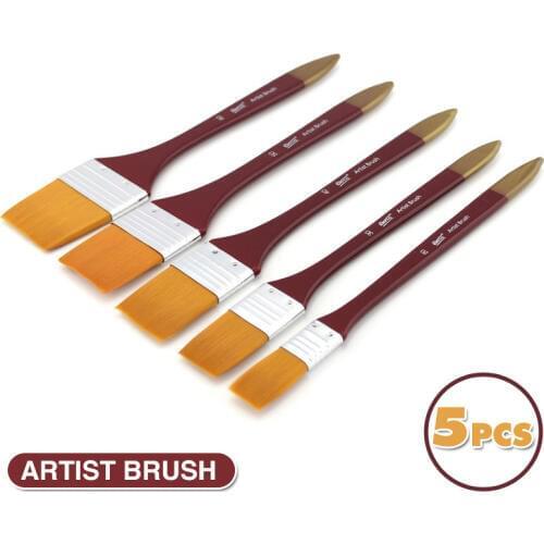 1Pcs Paint Brushes Acrylic DIY Graffiti Brush Set For Artist Oil Scrubbing Brush School Drawing Paint Stationery Supplies
