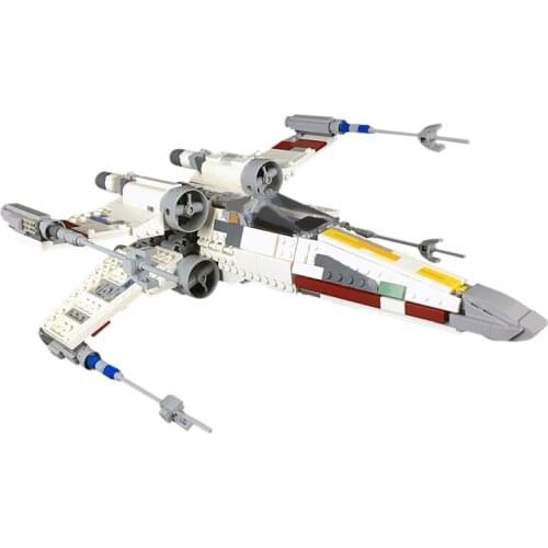 MOC Wing Starfighters Red 5 Battle Plane Space of Wars DIY Model Building Blocks Bricks Assembly Toys For Kids Gift 2253pcs